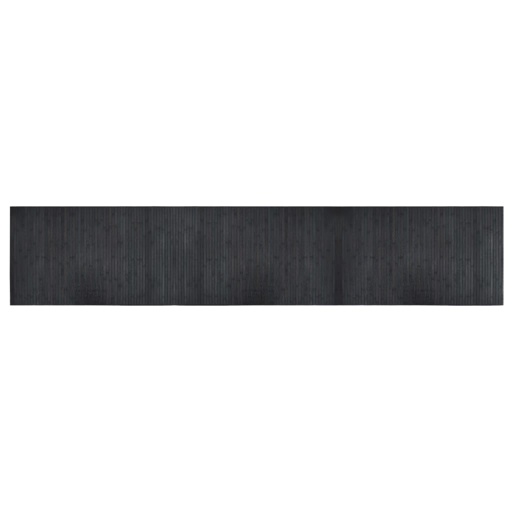 Tepih pravokutni sivi 60 x 300 cm od bambusa