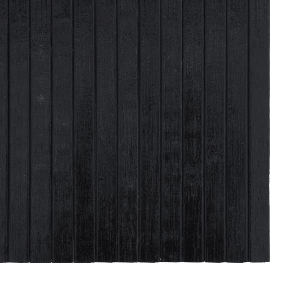 Tepih pravokutni crni 60 x 400 cm od bambusa