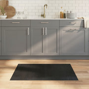 Pravokutni tepih crni 70x100 cm bambus