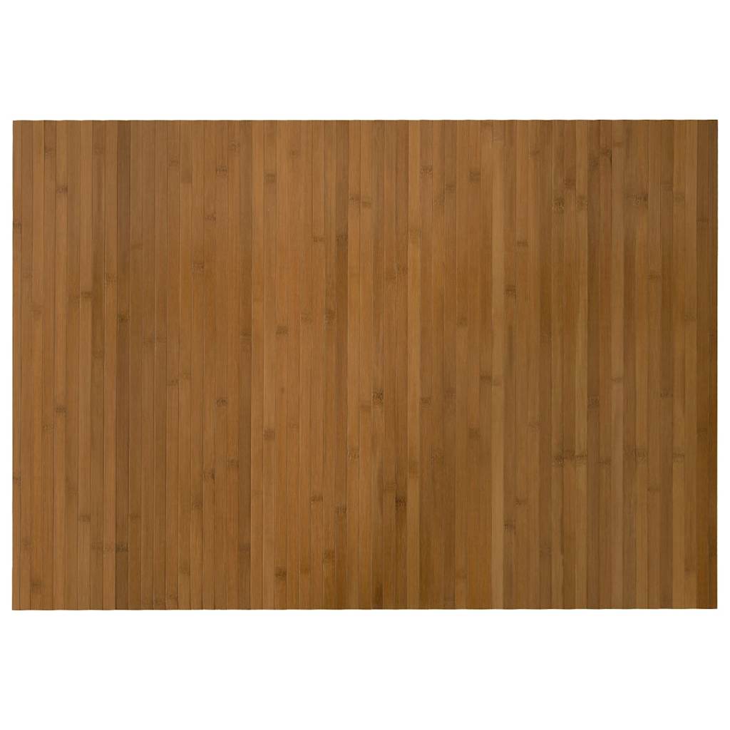 Tepih pravokutni smeđi 70 x 100 cm od bambusa