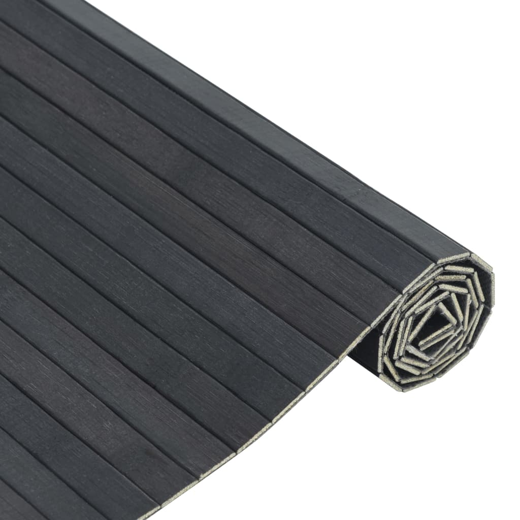 Pravokutni tepih sivi 70x100 cm bambus