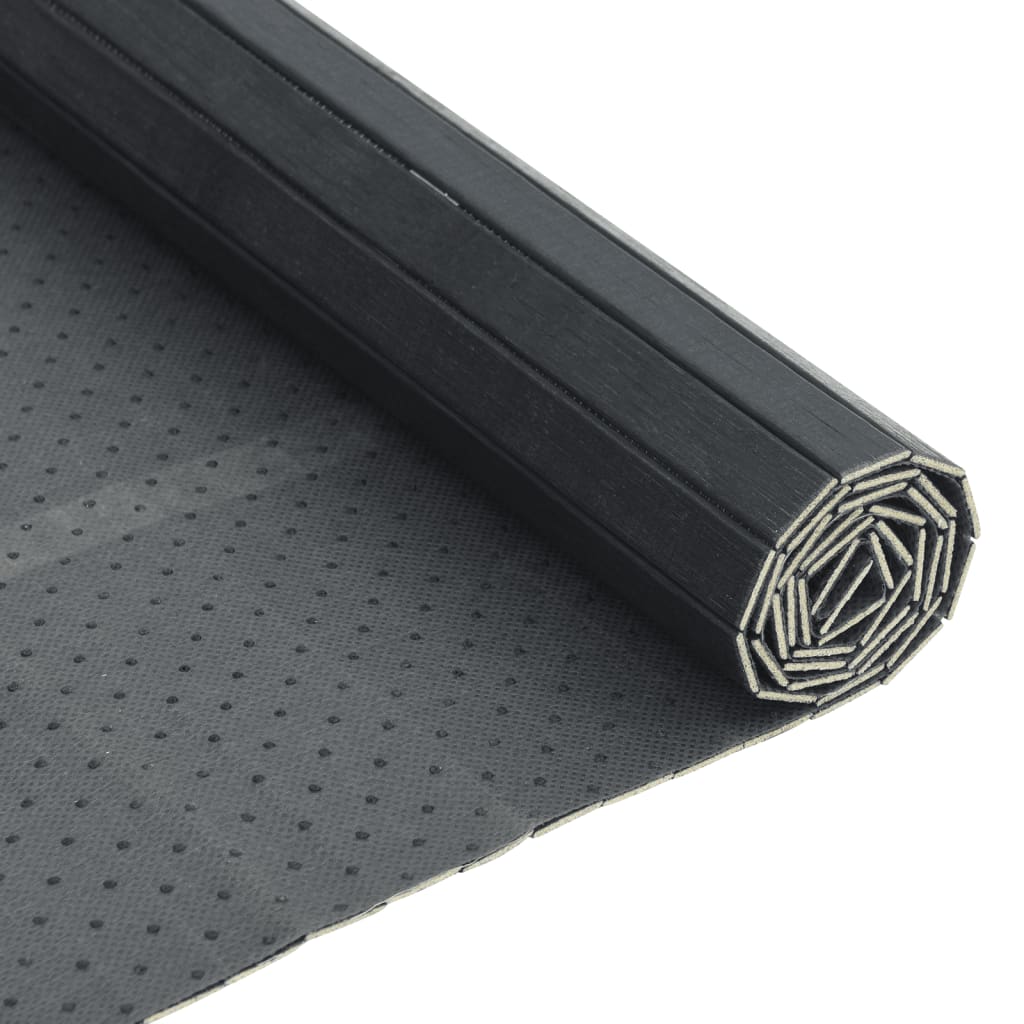Pravokutni tepih sivi 70x100 cm bambus