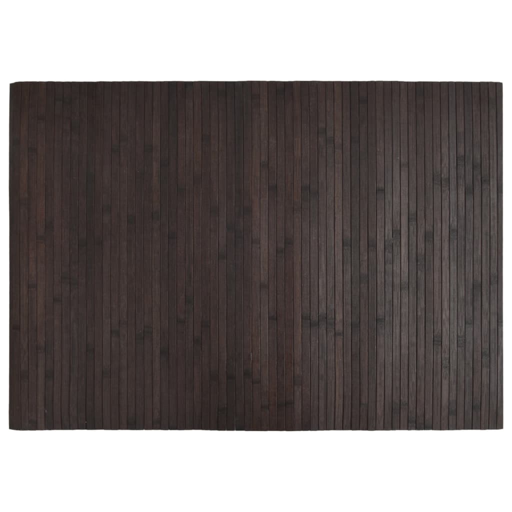 Pravokutni tepih tamnosmeđi 70x100 cm bambus