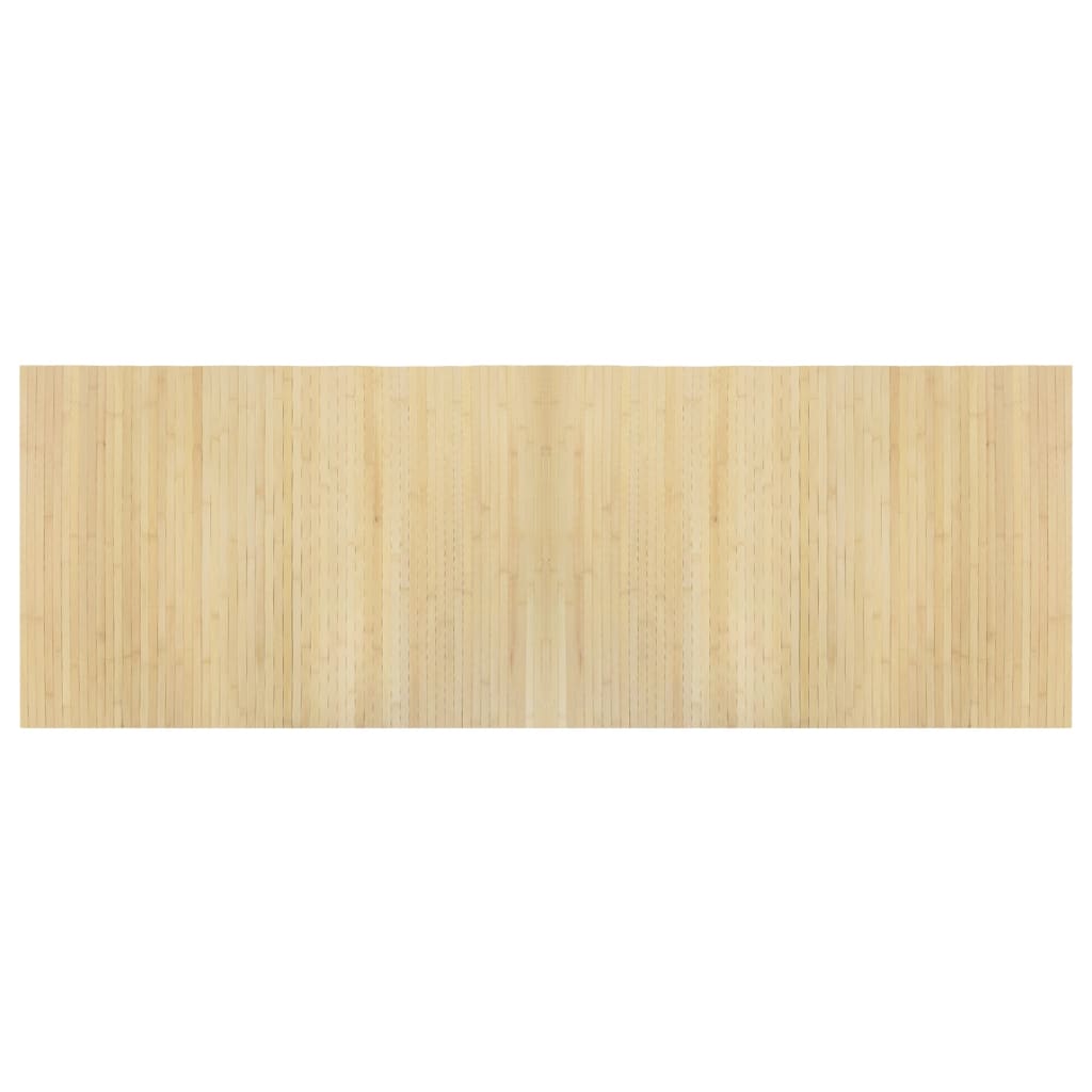 Tepih pravokutni svijetli prirodni 70 x 200 cm od bambusa