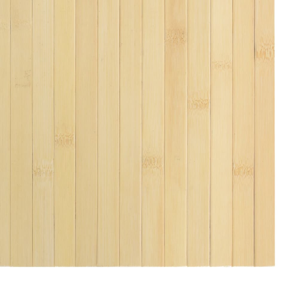 Tepih pravokutni svijetli prirodni 70 x 200 cm od bambusa