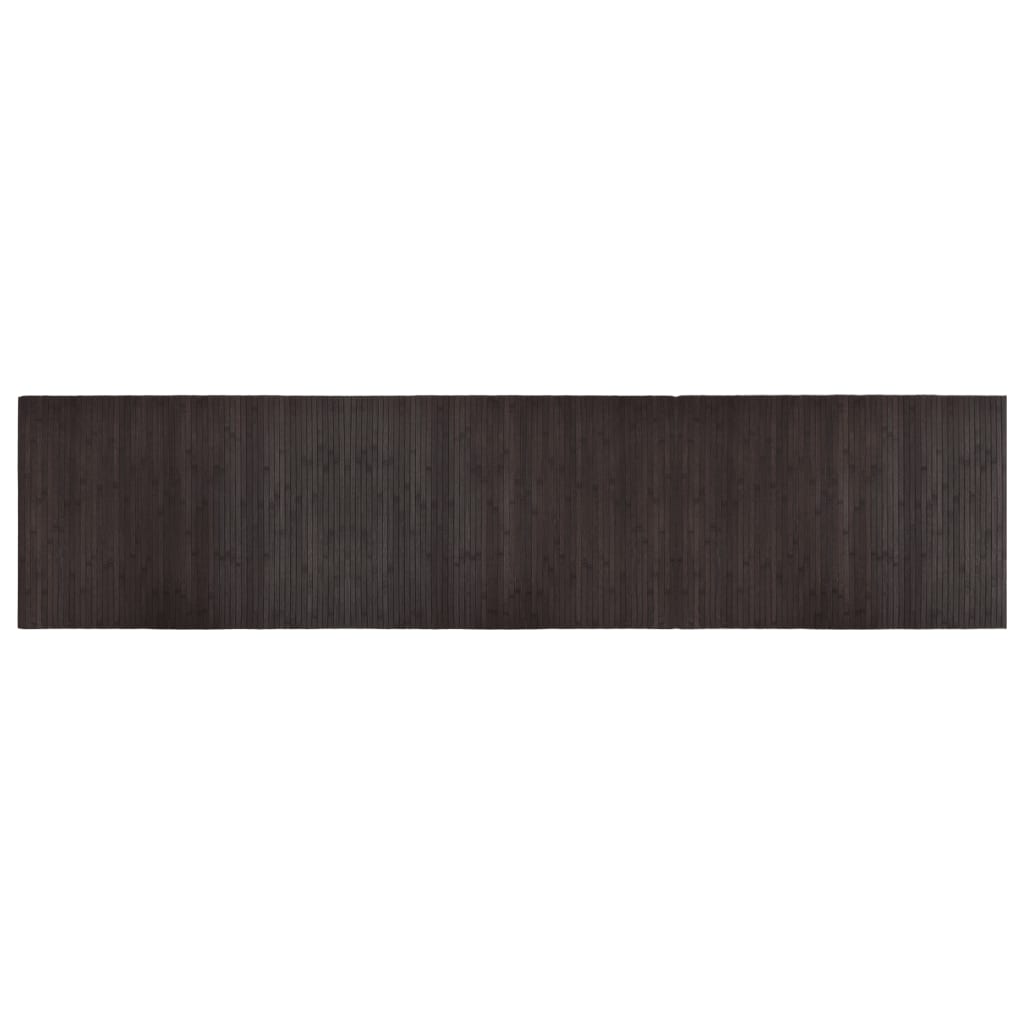 Tepih pravokutni tamnosmeđi 70 x 300 cm od bambusa