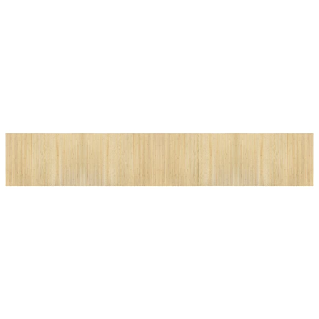 Tepih pravokutni svijetli prirodni 70 x 400 cm od bambusa