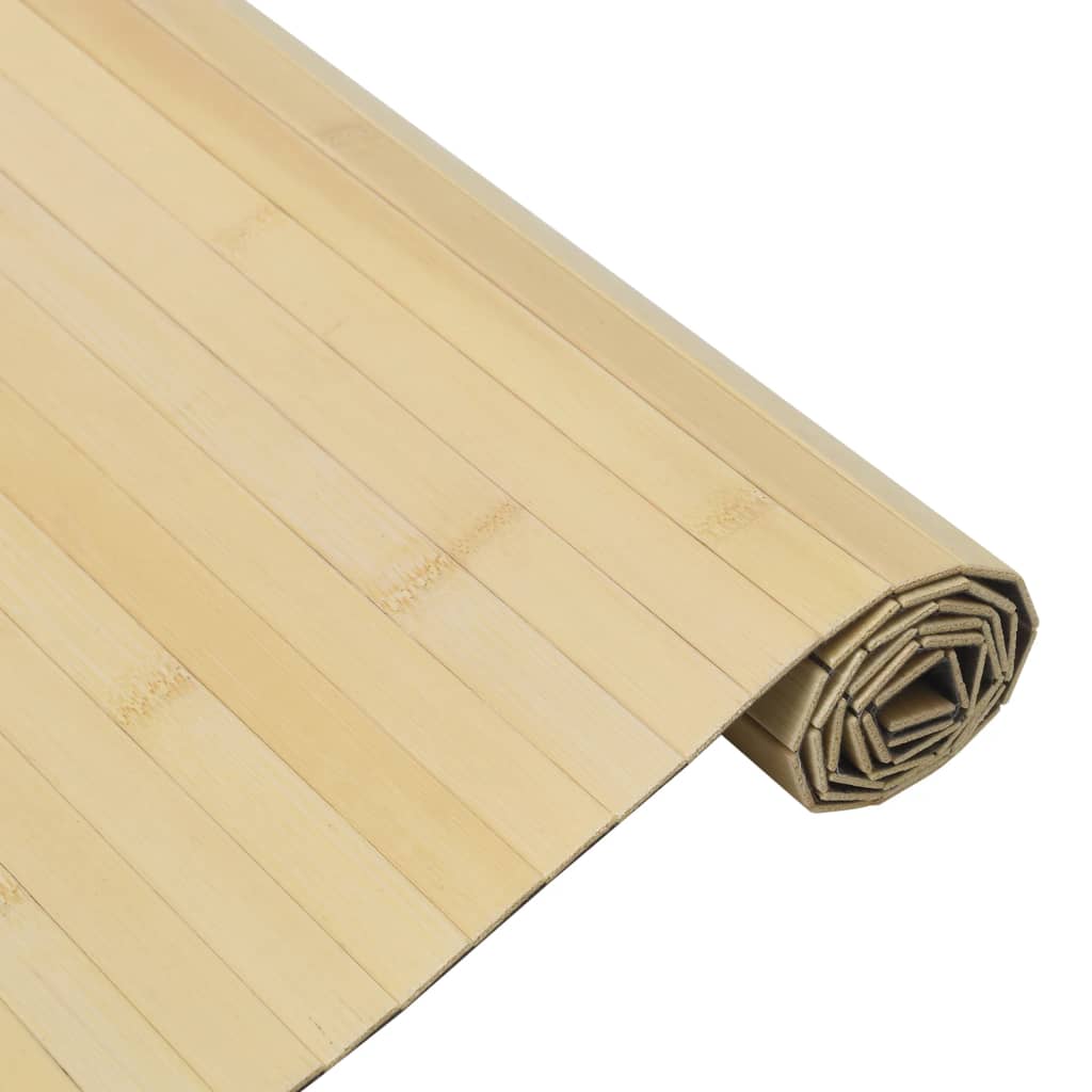Tepih pravokutni svijetli prirodni 70 x 400 cm od bambusa
