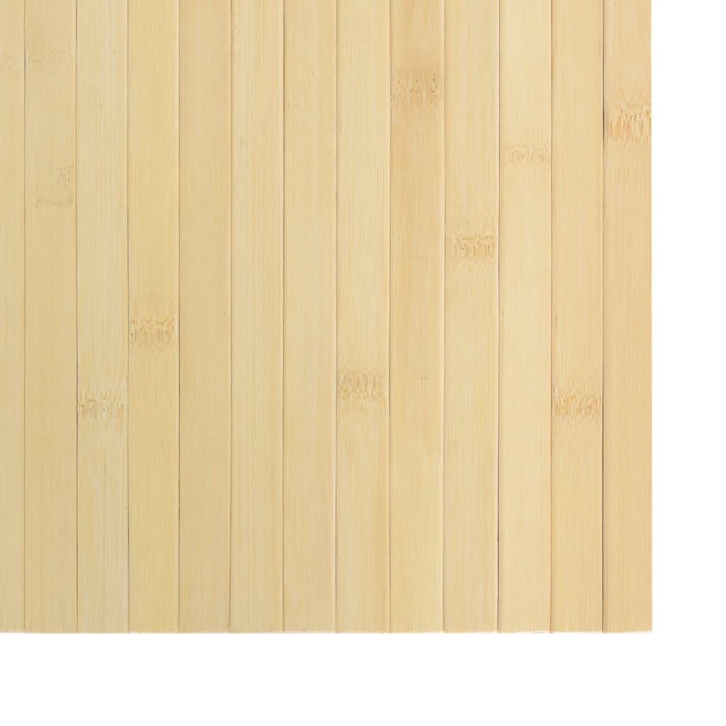 Tepih pravokutni svijetli prirodni 70 x 400 cm od bambusa