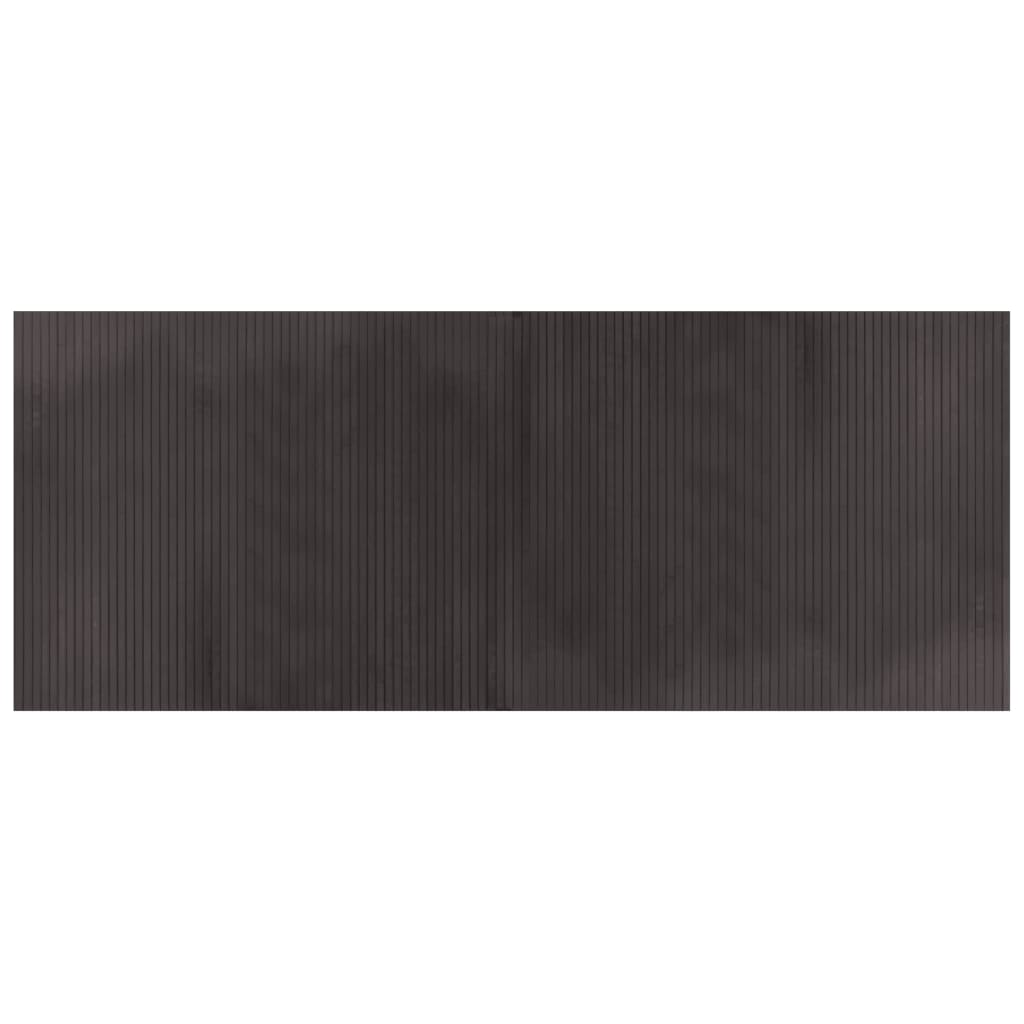 Tepih pravokutni tamnosmeđi 80 x 200 cm od bambusa