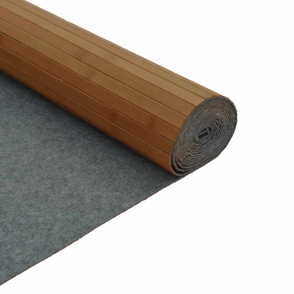 Tepih pravokutni smeđi 80 x300 cm od bambusa