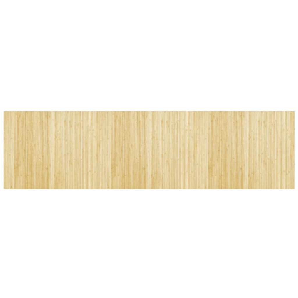 Tepih pravokutni svijetli prirodni 80 x 300 cm od bambusa