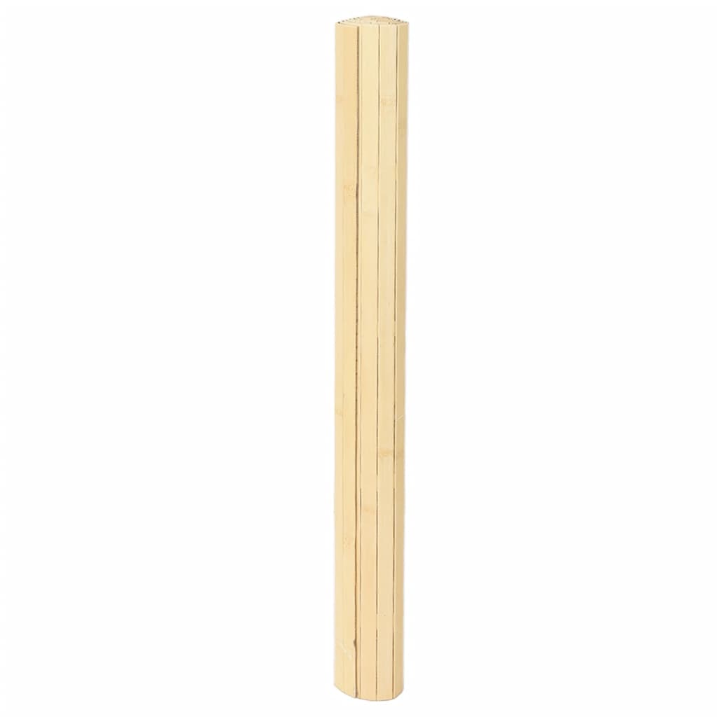 Tepih pravokutni svijetli prirodni 80 x 300 cm od bambusa