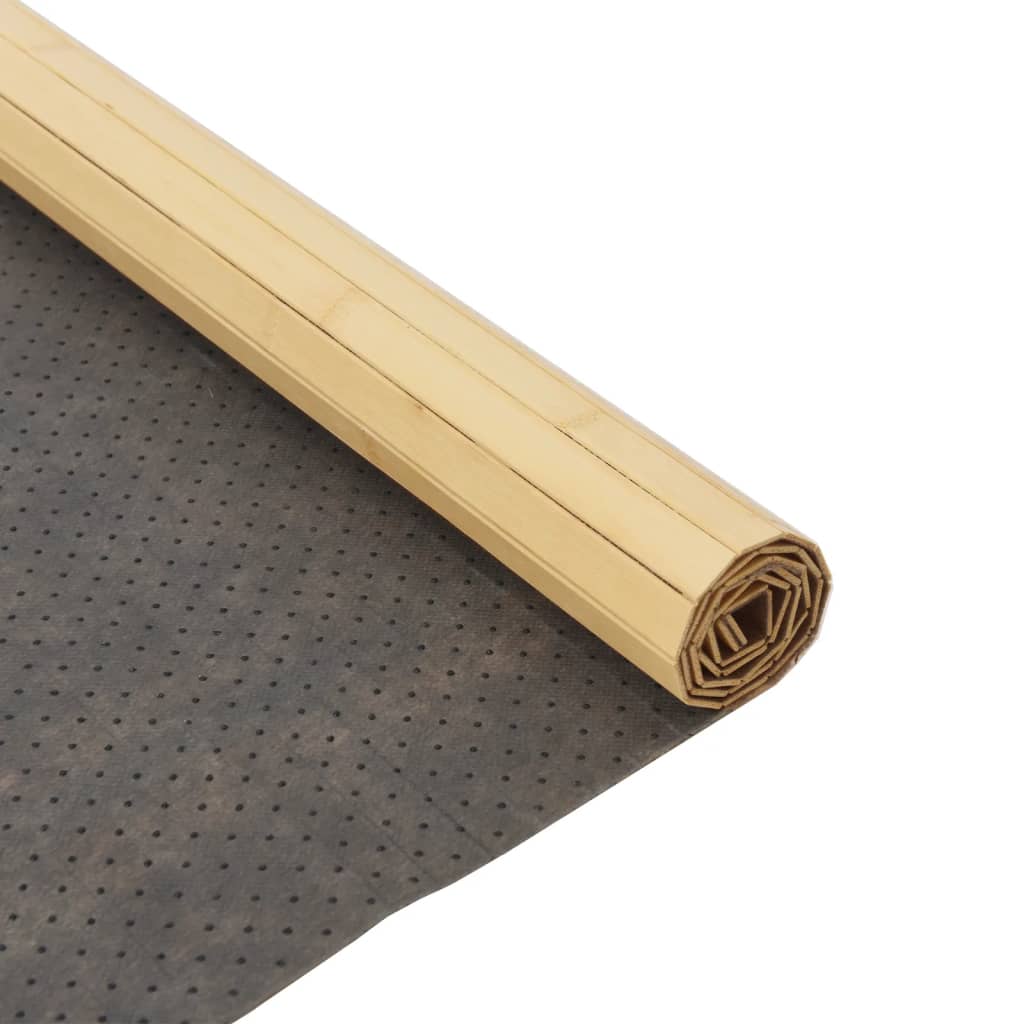 Tepih pravokutni svijetli prirodni 80 x 300 cm od bambusa