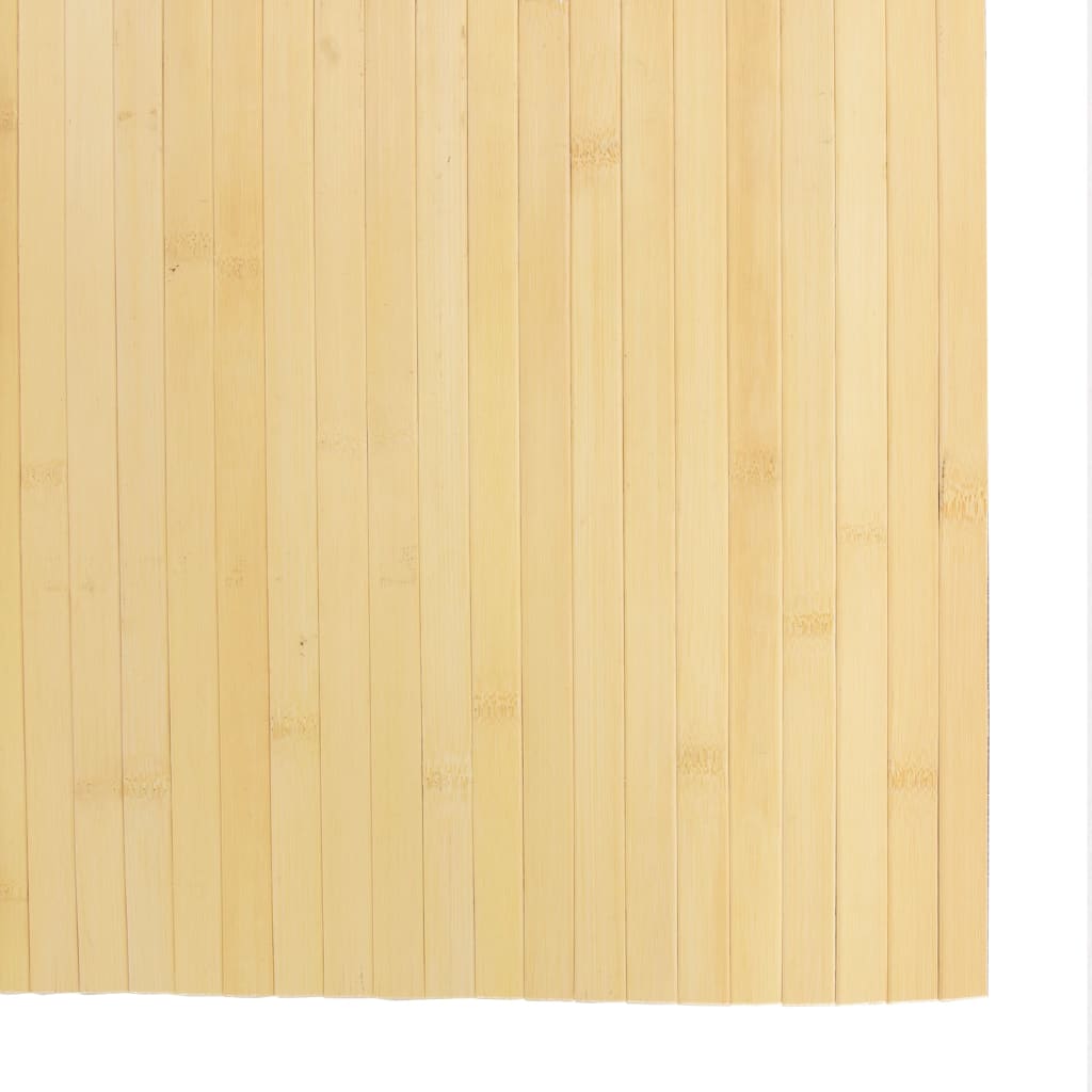 Tepih pravokutni svijetli prirodni 80 x 300 cm od bambusa