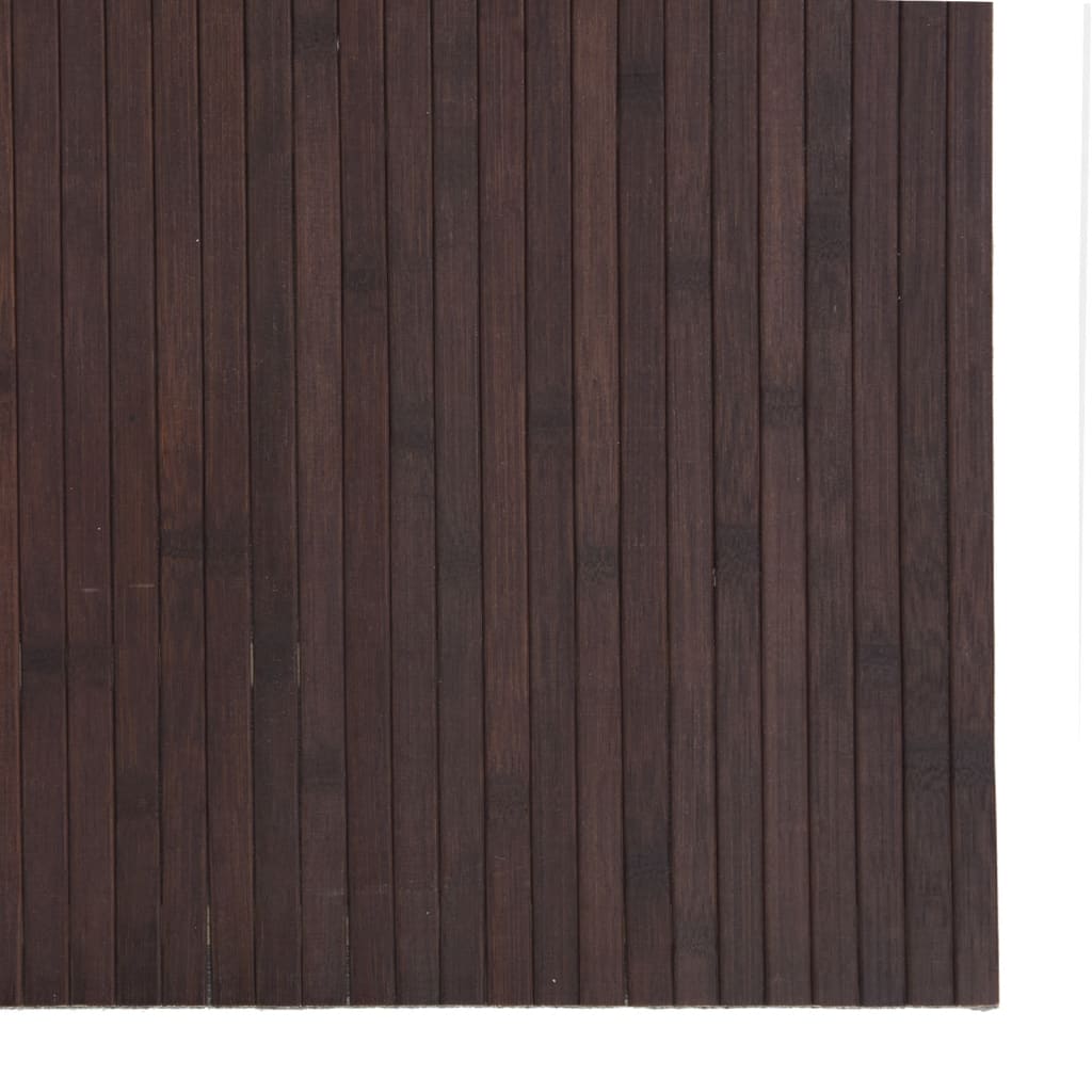 Tepih pravokutni tamnosmeđi 80 x 300 cm od bambusa