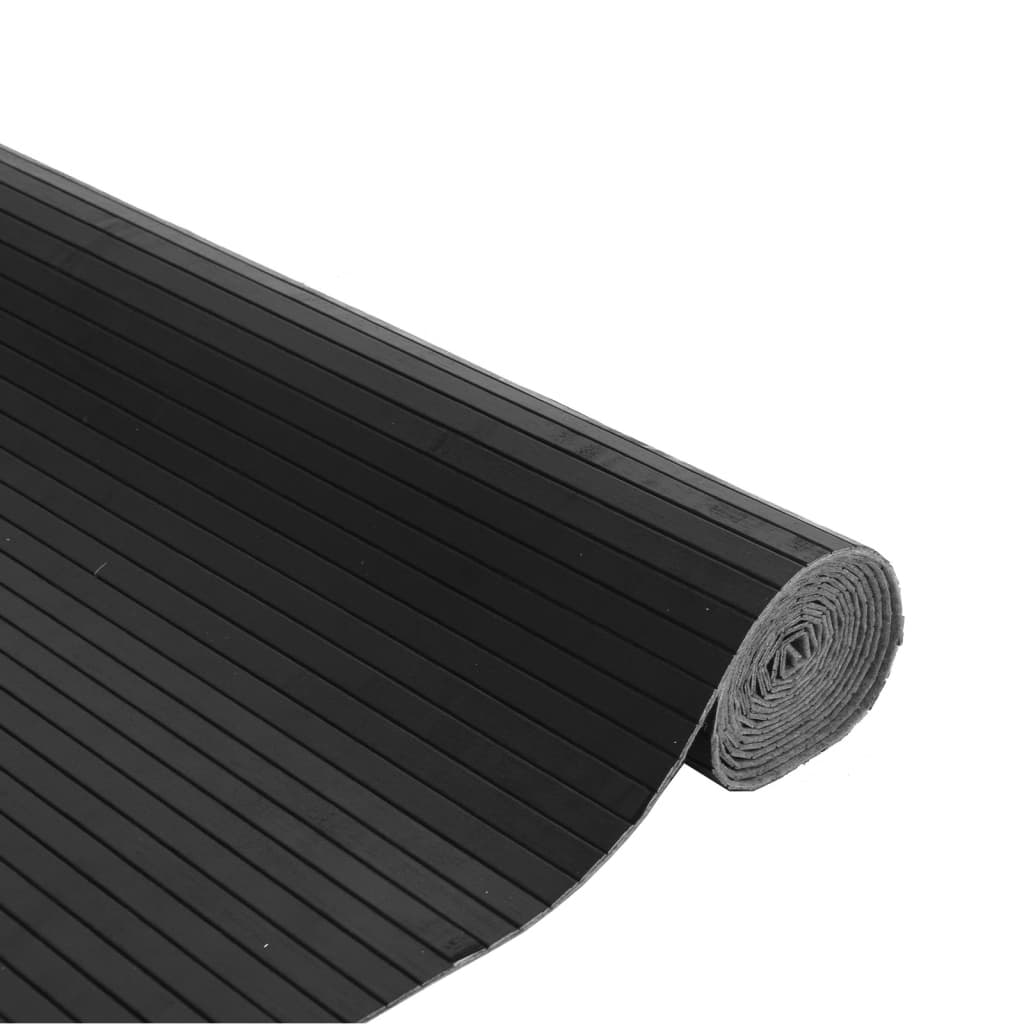 Tepih pravokutni sivi 80 x 500 cm od bambusa