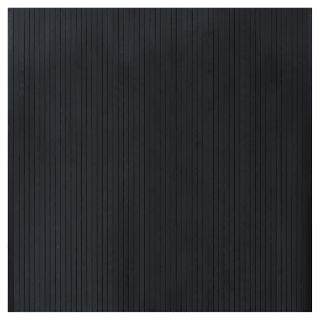 Pravokutni tepih crni 100x100 cm bambus
