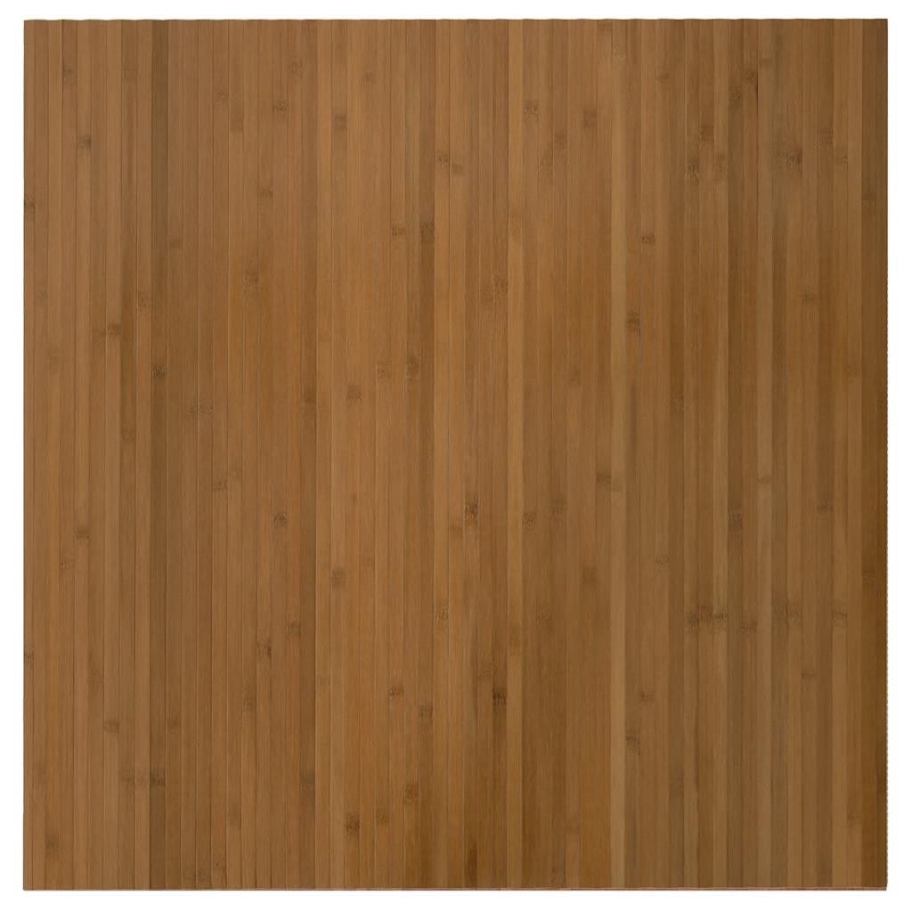 Pravokutni tepih smeđi 100x100 cm bambus