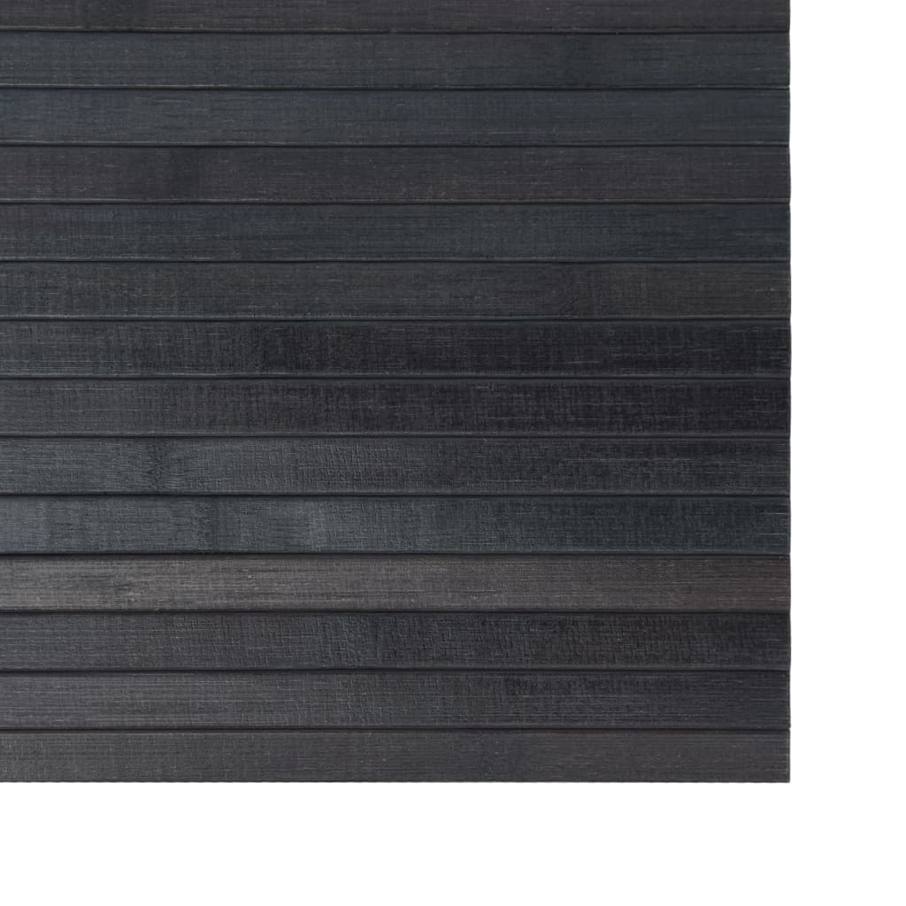 Tepih pravokutni sivi 100 x 300 cm od bambusa