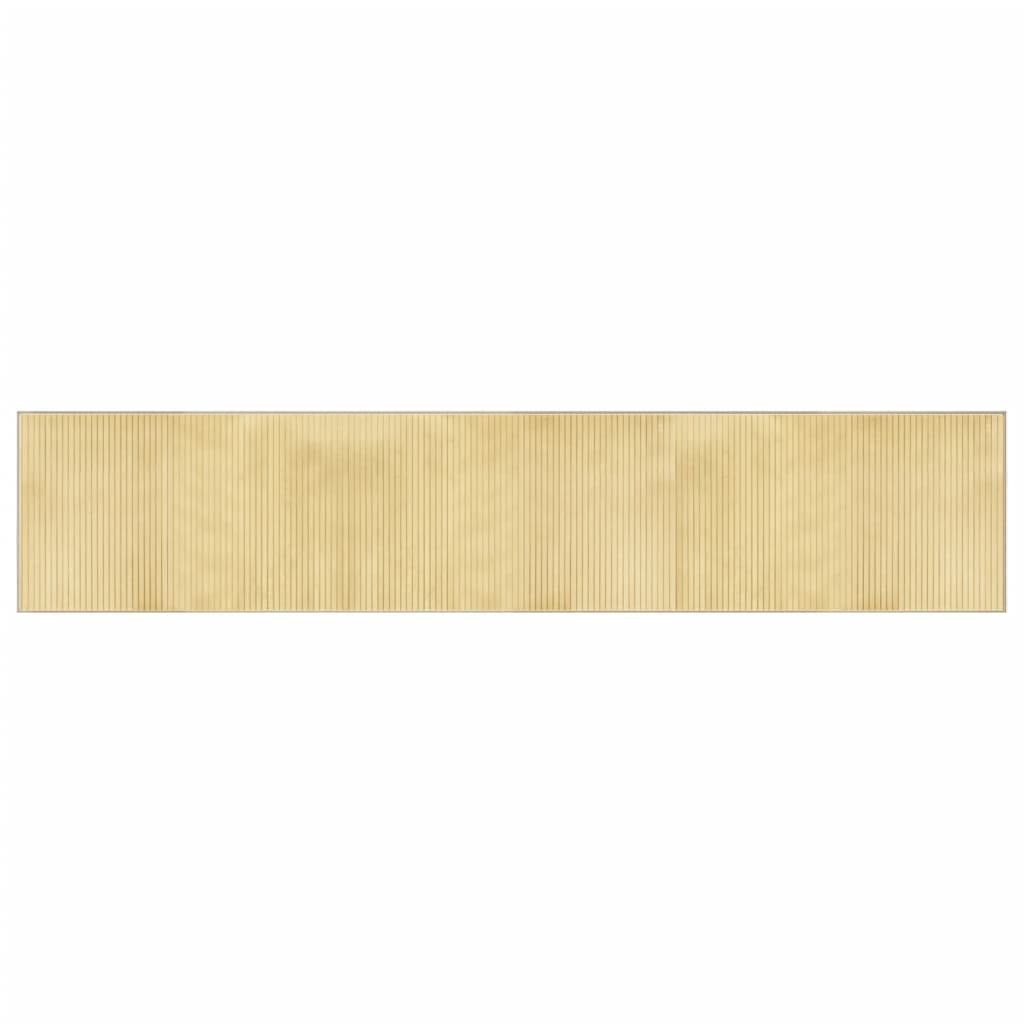 Tepih pravokutni svijetli prirodni 60 x 300 cm od bambusa