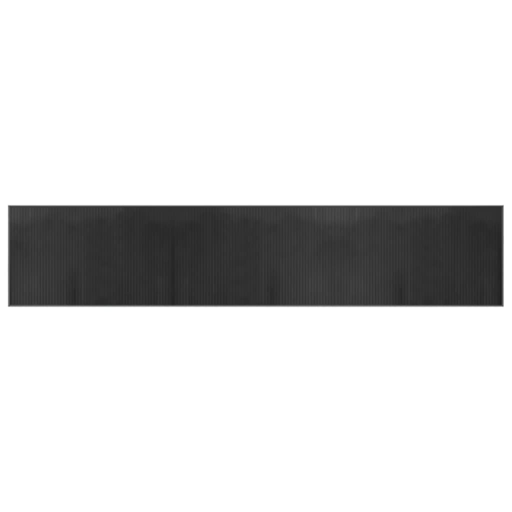 Tepih pravokutni sivi 60 x 300 cm od bambusa