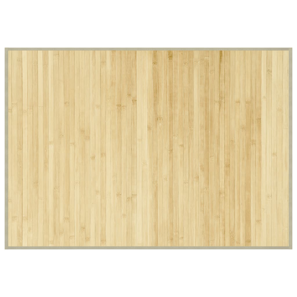 Tepih pravokutni svijetli prirodni 70 x 100 cm od bambusa