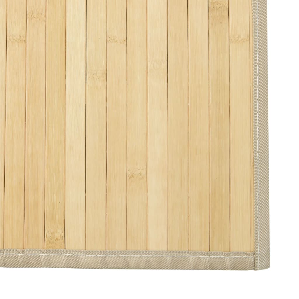 Tepih pravokutni svijetli prirodni 70 x 100 cm od bambusa