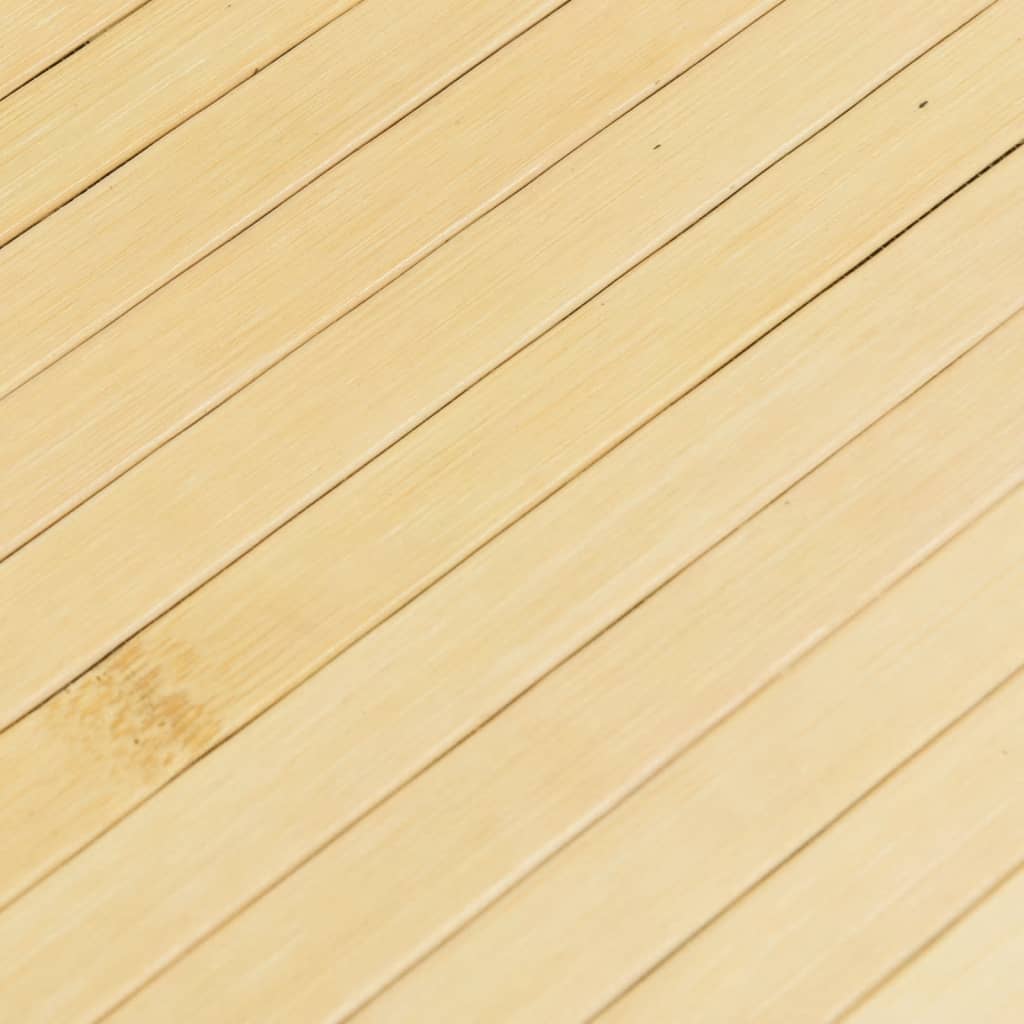 Tepih pravokutni svijetli prirodni 70 x 100 cm od bambusa