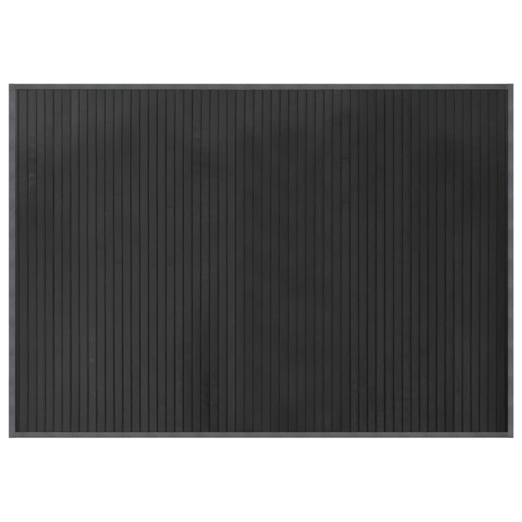 Pravokutni tepih sivi 70x100 cm bambus