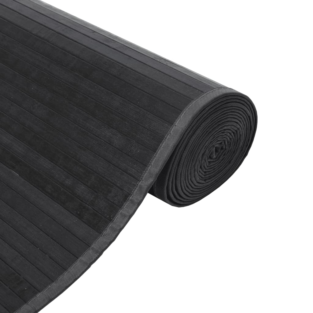 Pravokutni tepih sivi 70x100 cm bambus