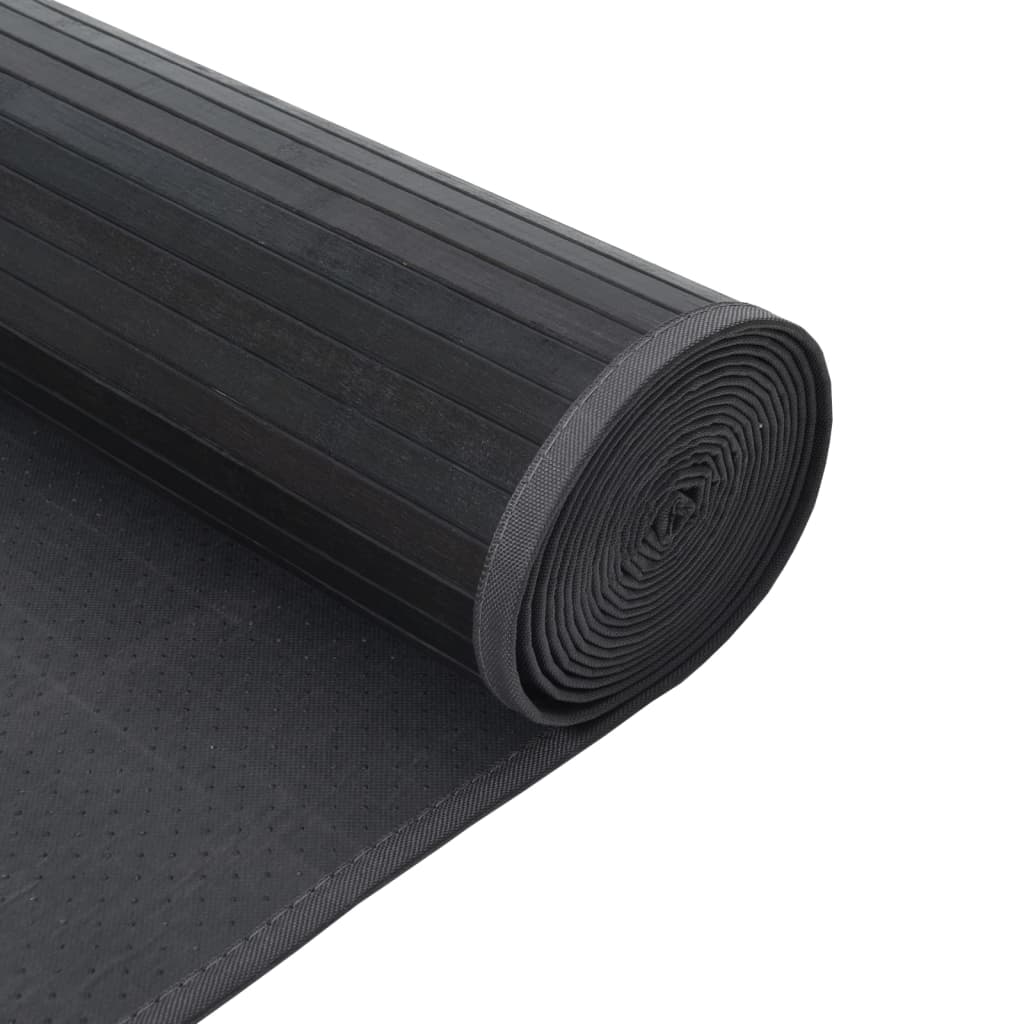 Pravokutni tepih sivi 70x100 cm bambus