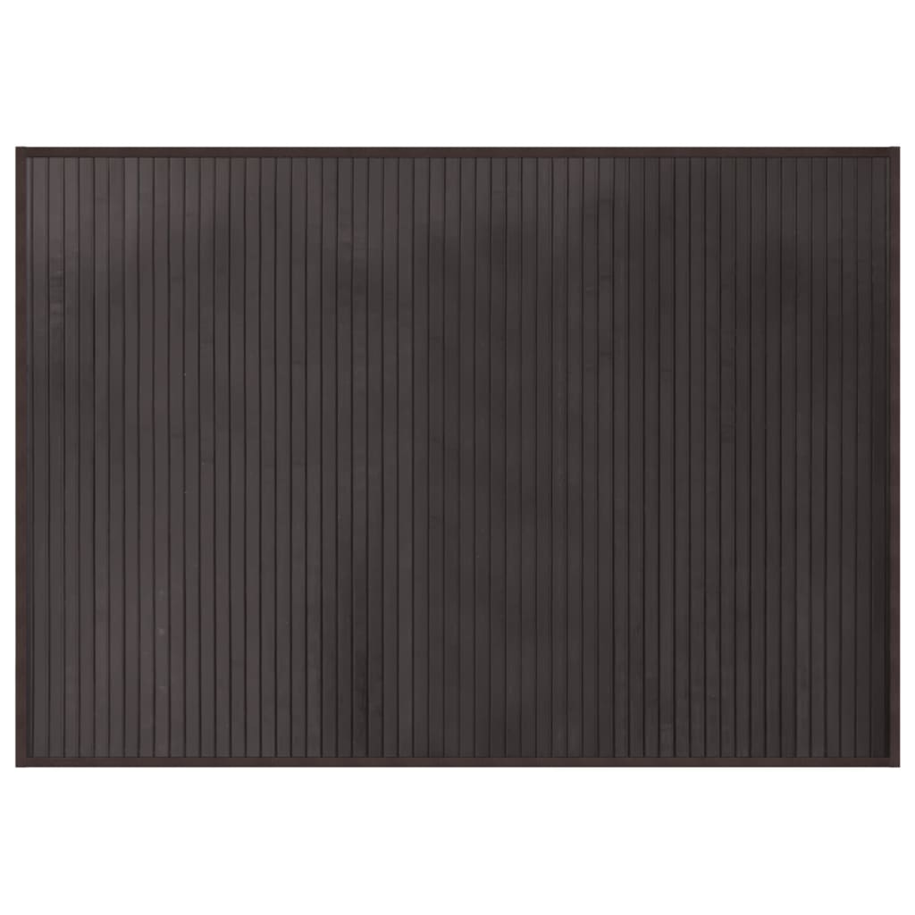 Pravokutni tepih tamnosmeđi 70x100 cm bambus