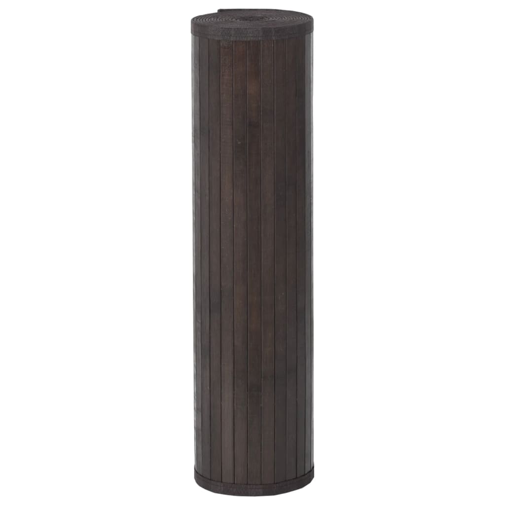 Pravokutni tepih tamnosmeđi 70x100 cm bambus