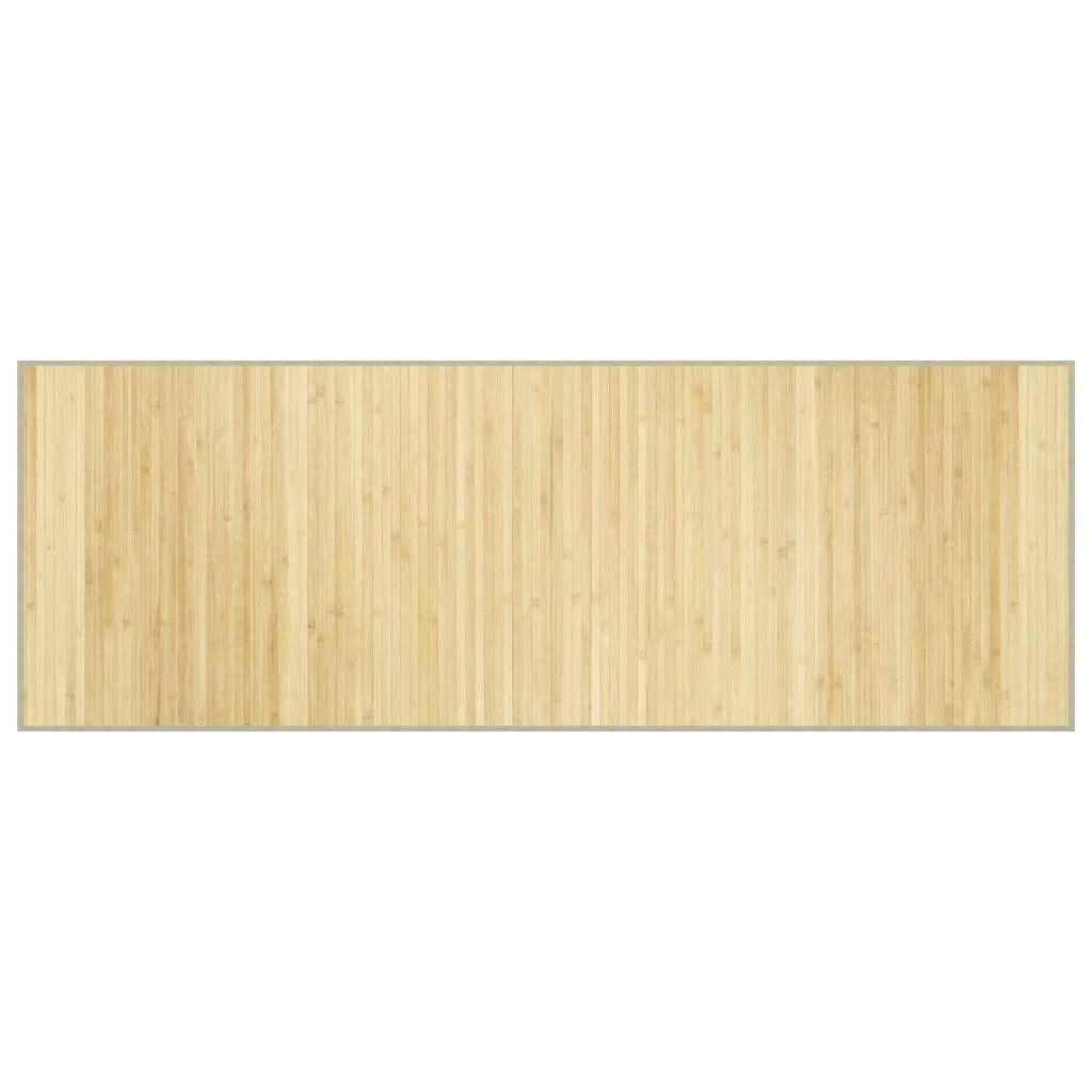 Tepih pravokutni svijetli prirodni 70 x 200 cm od bambusa