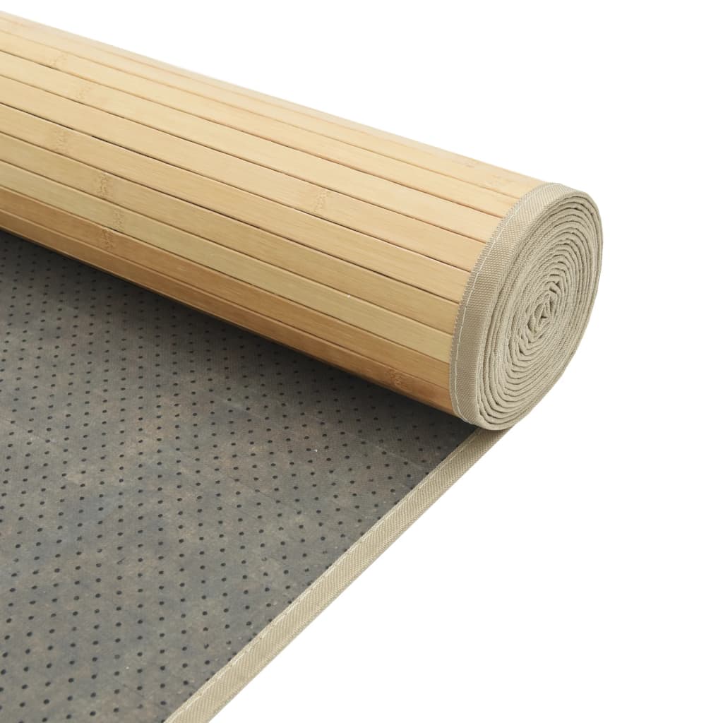 Tepih pravokutni svijetli prirodni 70 x 400 cm od bambusa