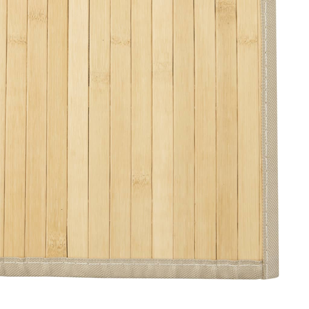 Tepih pravokutni svijetli prirodni 70 x 400 cm od bambusa