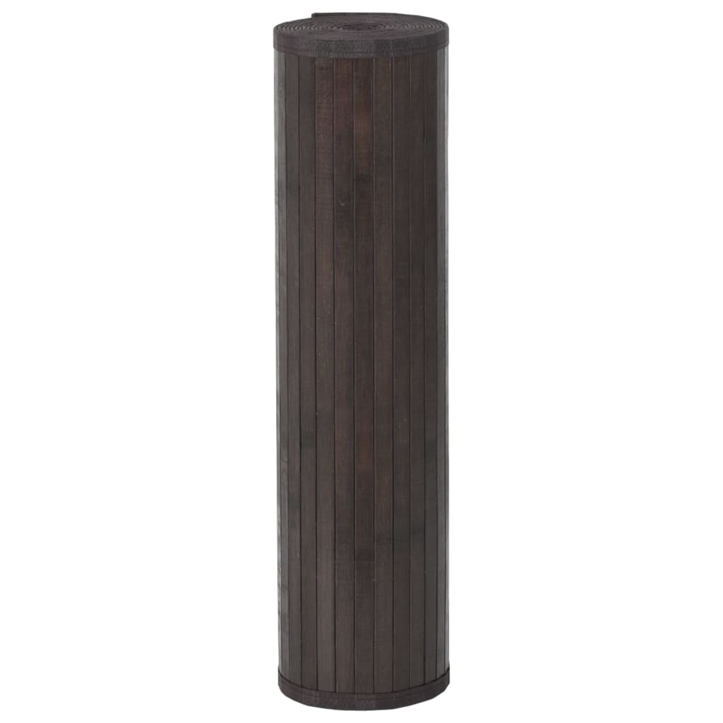 Tepih pravokutni tamnosmeđi 70 x 1000 cm od bambusa