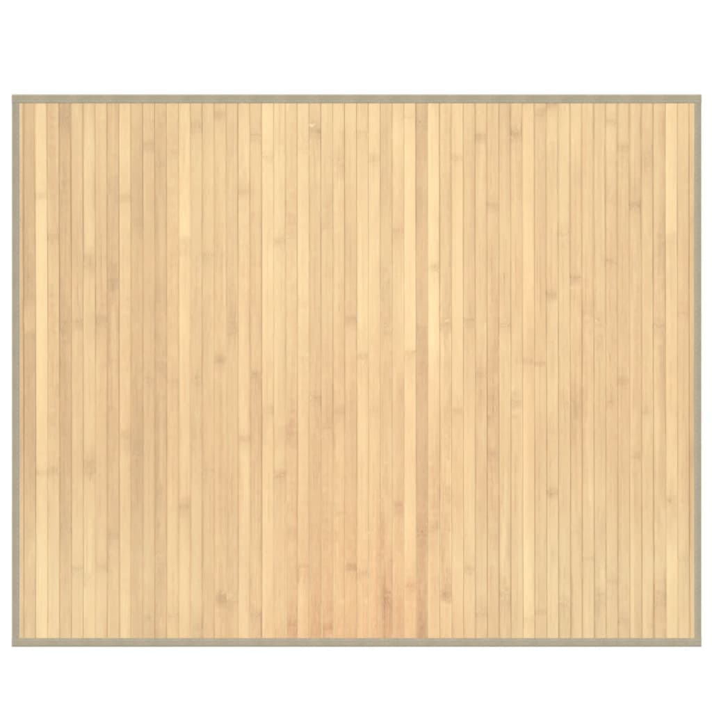 Tepih pravokutni svijetli prirodni 80 x 100 cm od bambusa