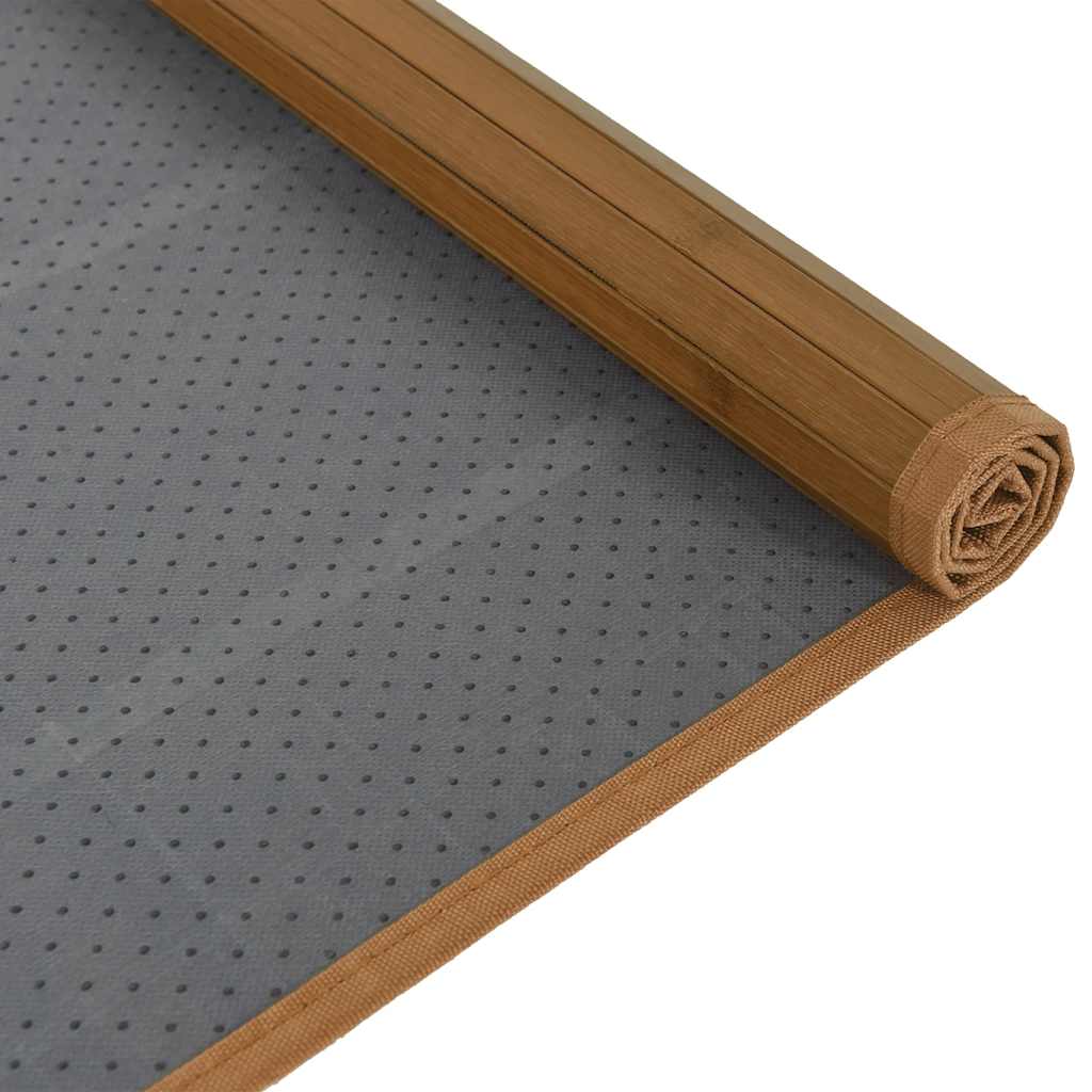 Tepih pravokutni smeđi 80 x300 cm od bambusa