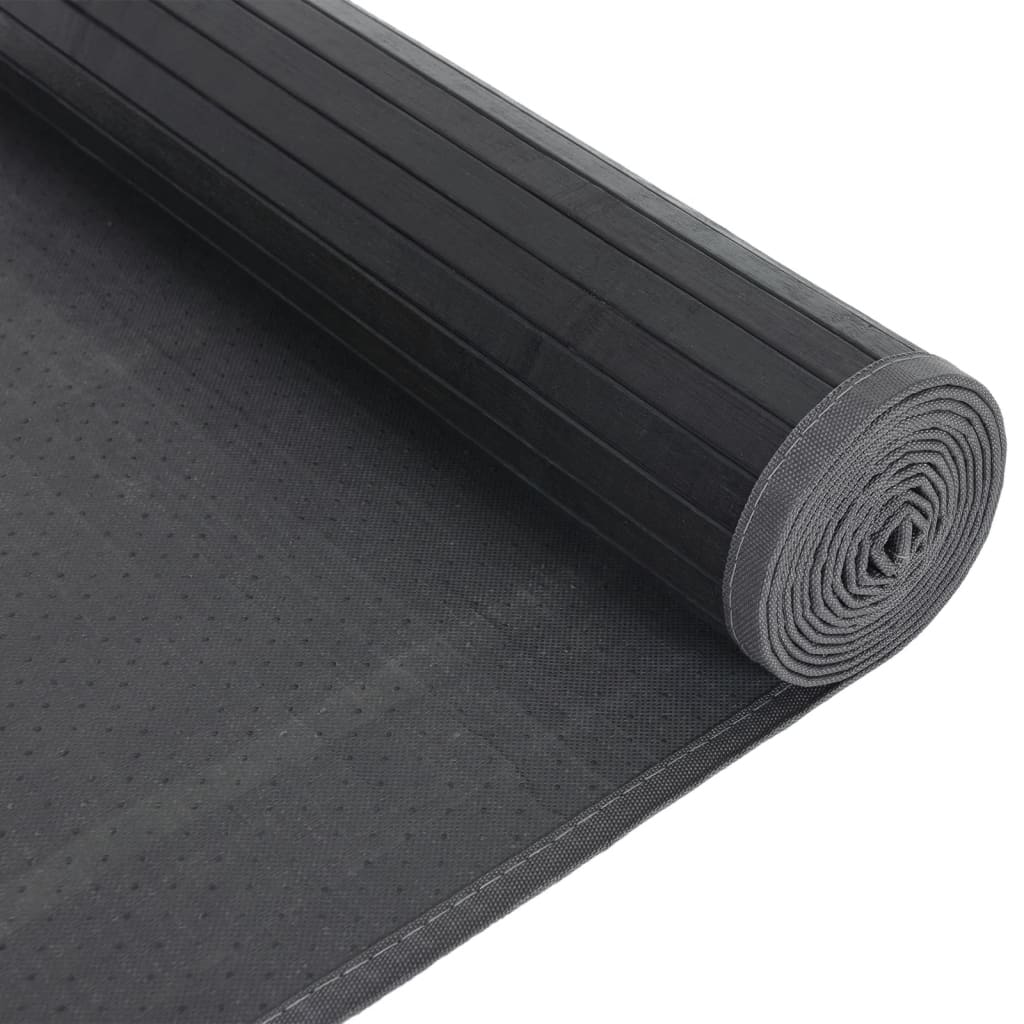 Tepih pravokutni sivi 80 x 300 cm od bambusa