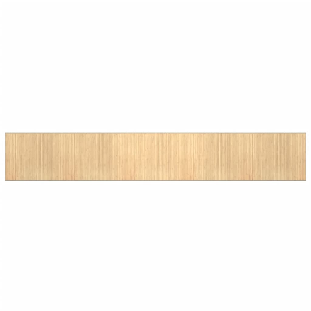Tepih pravokutni svijetli prirodni 80 x 1000 cm od bambusa