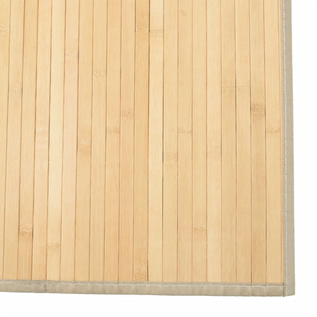 Tepih pravokutni svijetli prirodni 80 x 1000 cm od bambusa