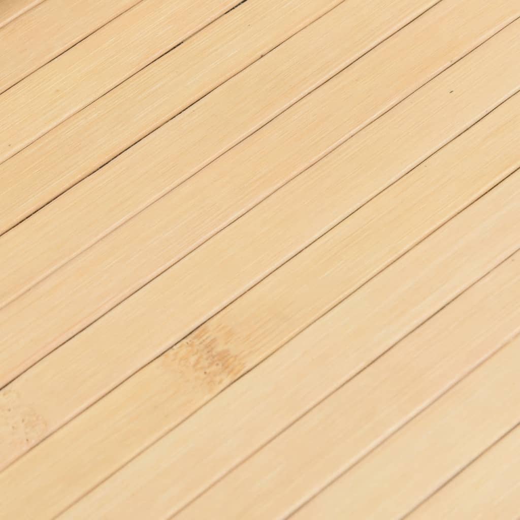 Tepih pravokutni svijetli prirodni 80 x 1000 cm od bambusa