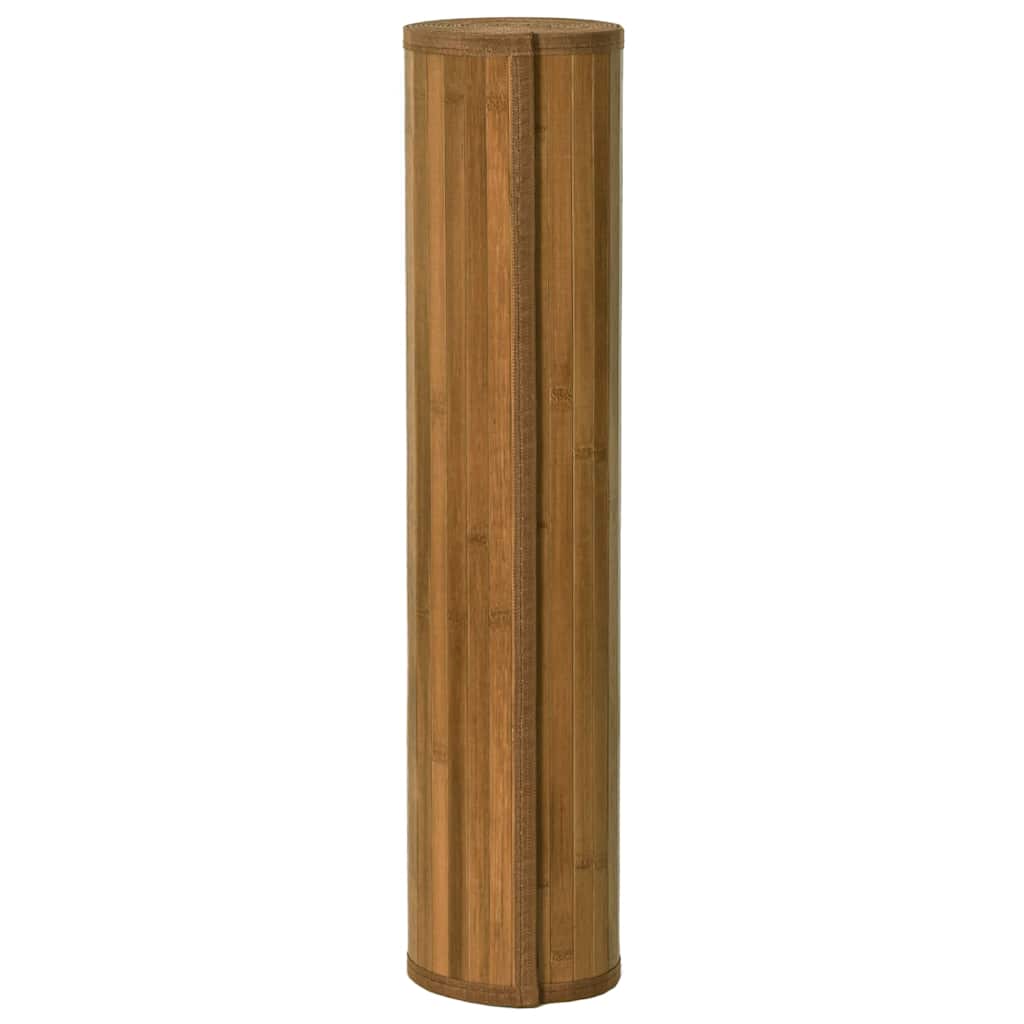 Tepih pravokutni smeđi 100 x400 cm od bambusa