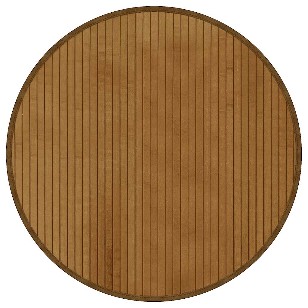 Okrugli tepih smeđi 60 cm bambus