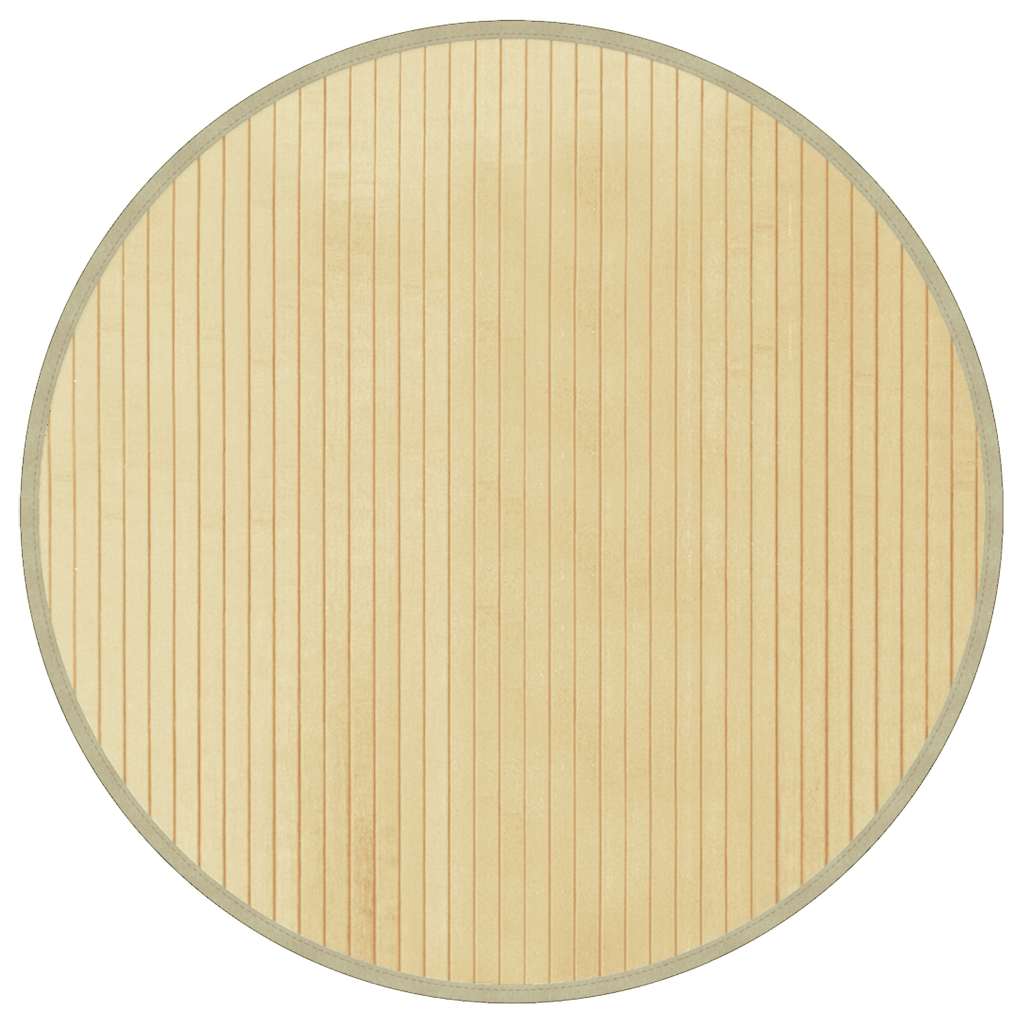 Okrugli tepih svijetlo-prirodni 60 cm bambus