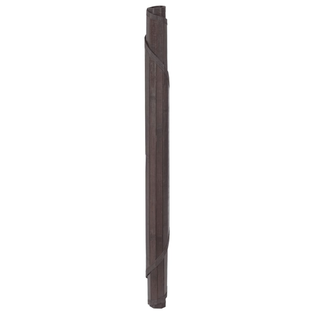 Okrugli tepih tamnosmeđi 60 cm bambus