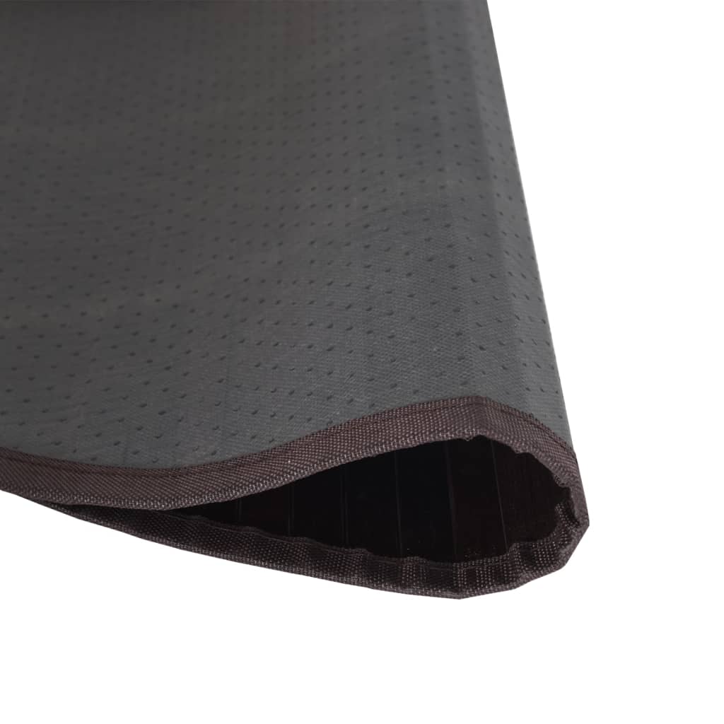 Okrugli tepih tamnosmeđi 80 cm bambus