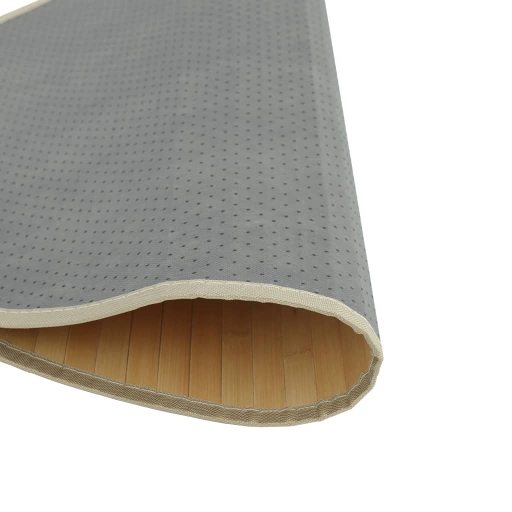 Okrugli tepih svijetli prirodni 100 cm od bambusa